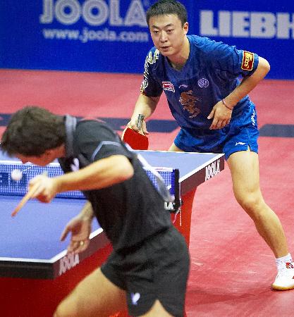 法国乒乓球队强势比利时乒乓球队，王皓关键制胜